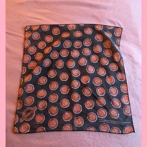 Vintage Halloween jack-o'-lantern glow in the dark handkerchief hanky bandana